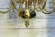 Винтажная латунная люстра на 8 Рожков. Европа. Начало 20 века