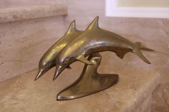 Винтажные дельфнчики из бронзы. Европа. Начало 20 века