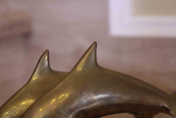 Винтажные дельфнчики из бронзы. Европа. Начало 20 века