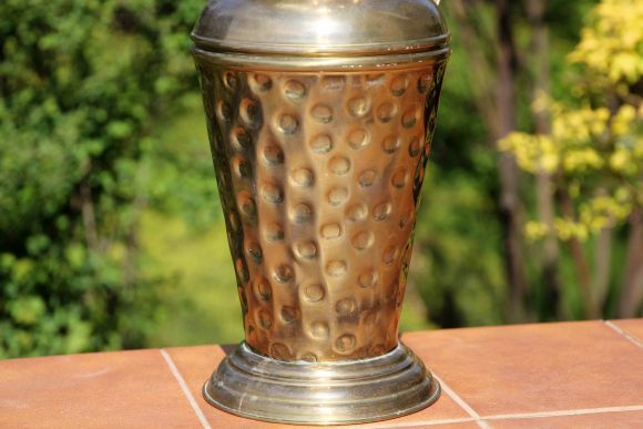 Шикарный большой латунный зольник. Прекрасное состояние