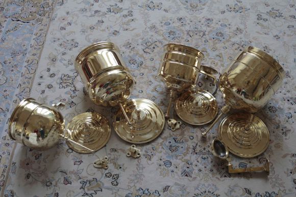 Интересный советский рукомойник из латуни