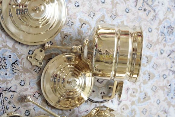 Интересный советский рукомойник из латуни