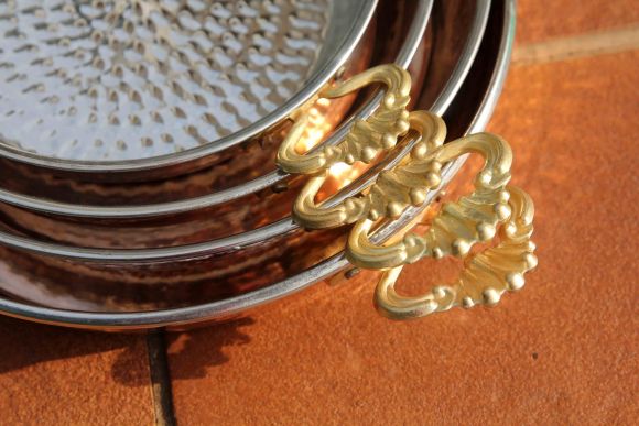 Набор красивых сковородок из меди.Европа.Начало 20 века