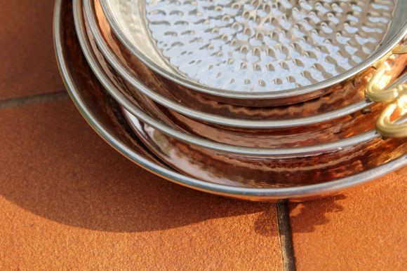 Набор красивых сковородок из меди.Европа.Начало 20 века