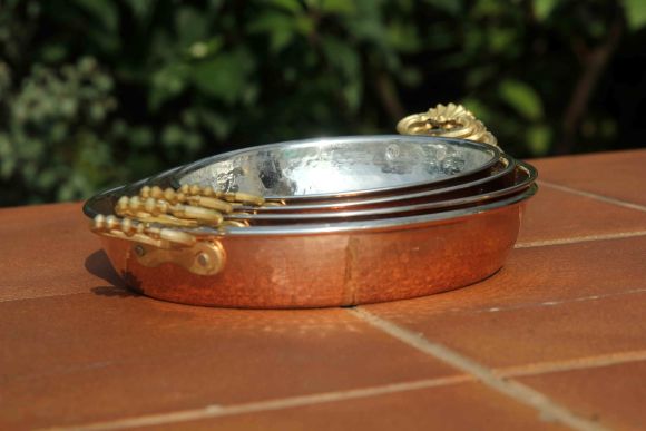 Набор красивых сковородок из меди.Европа.Начало 20 века