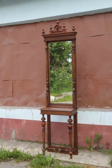 Великолепное, старинное, напольное зеркало. Европа. Начало 20 века.