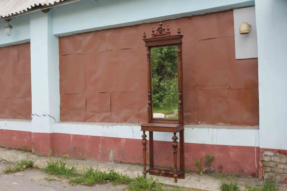 Великолепное, старинное, напольное зеркало. Европа. Начало 20 века.