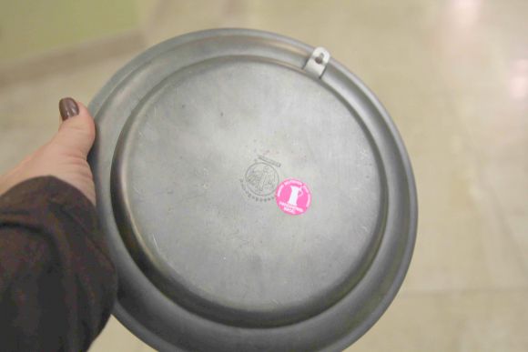  Оловянное панно на тему охоты с клеймом "ангел"