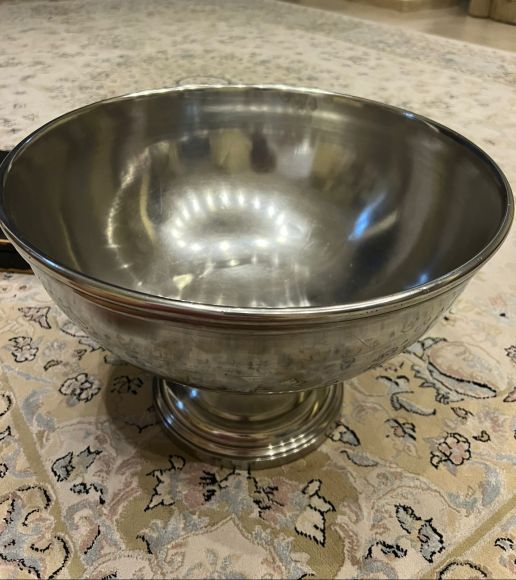 Французская оловянная чаша для охлаждения шампанского.