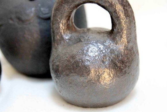 Набор старинных круглых гирь без клейм. Начало 20 века