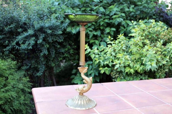 Изысканная, антикварная пепельница "Рыбка моя"