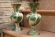 Пара зеленых ваз CAPODIMONTE 