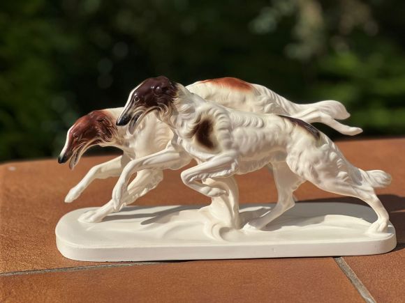 Бегущие борзые. Германия.hertwig&co.