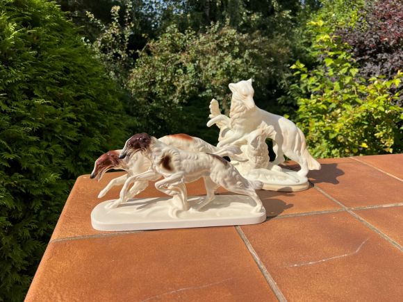 Бегущие борзые. Германия.hertwig&co.