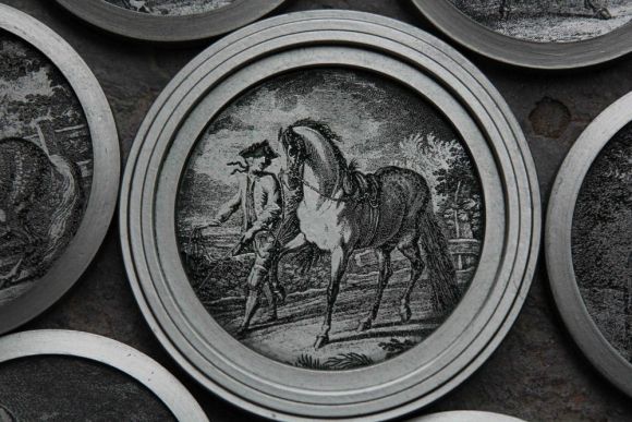 Замечательный набор подставок для винных бокалов. Европа. Начало 20 века