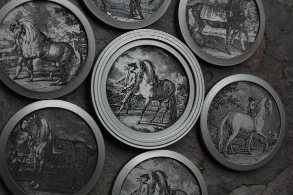 Замечательный набор подставок для винных бокалов. Европа. Начало 20 века