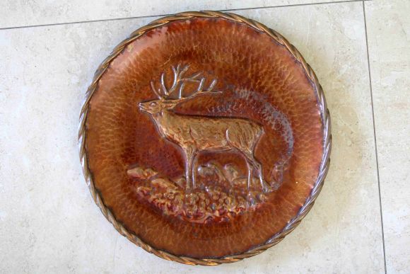 Объемное панно ЛЕСНОЙ ОЛЕНЬ. Медь