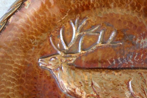 Объемное панно ЛЕСНОЙ ОЛЕНЬ. Медь