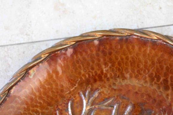 Объемное панно ЛЕСНОЙ ОЛЕНЬ. Медь