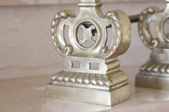 Антикварные таганы для дров в камине. Европа. Начало 20 в.