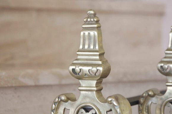 Антикварные таганы для дров в камине. Европа. Начало 20 в.