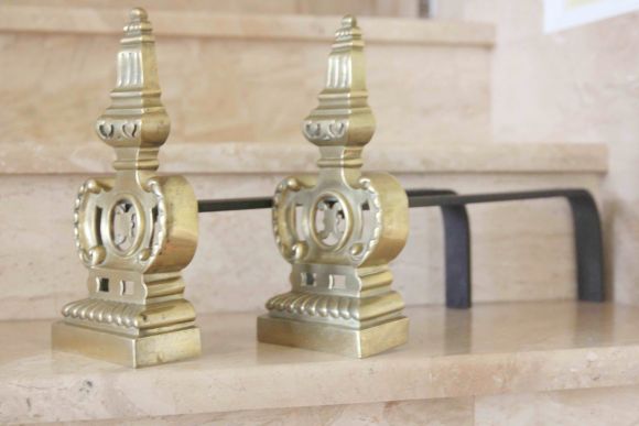 Антикварные таганы для дров в камине. Европа. Начало 20 в.