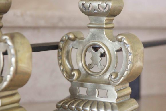 Антикварные таганы для дров в камине. Европа. Начало 20 в.