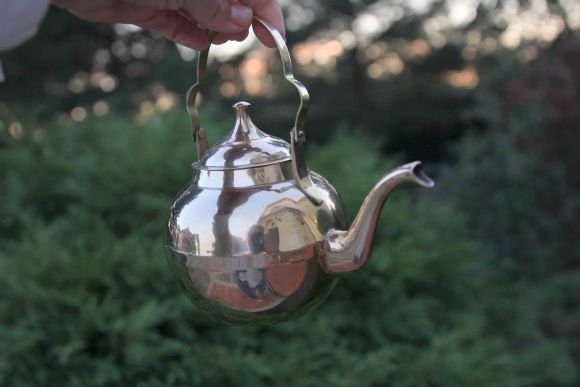Винтажный чайник из латуни. Европа. Начало 20 века