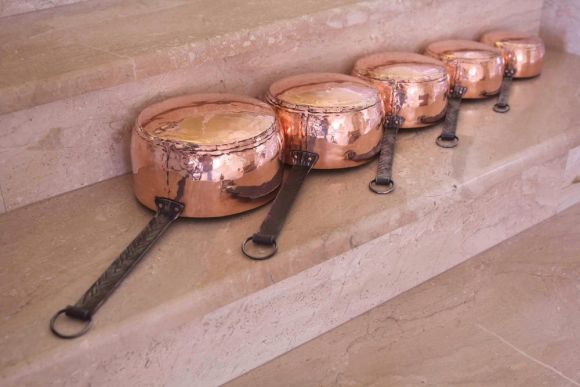 Медный комплект винтажной посуды из 5 предметов