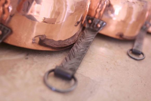 Медный комплект винтажной посуды из 5 предметов