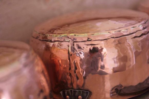 Медный комплект винтажной посуды из 5 предметов