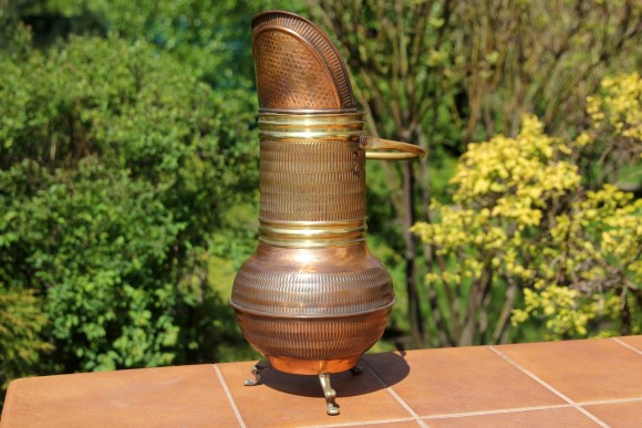 Антикварный зольник из двух металлов. Европа