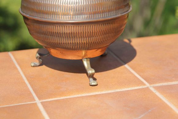 Антикварный зольник из двух металлов. Европа