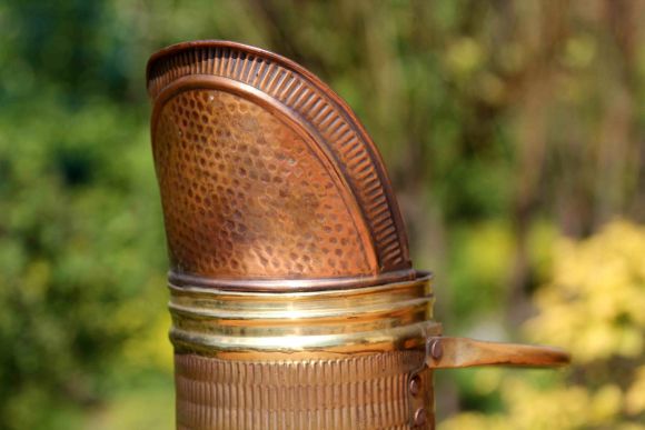 Антикварный зольник из двух металлов. Европа