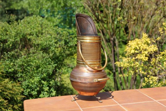 Антикварный зольник из двух металлов. Европа