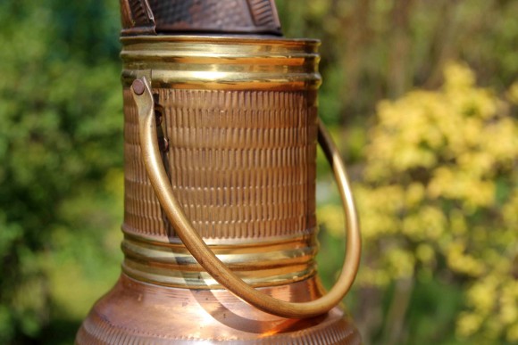 Антикварный зольник из двух металлов. Европа