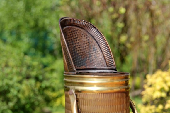 Антикварный зольник из двух металлов. Европа