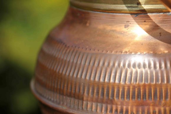 Антикварный зольник из двух металлов. Европа