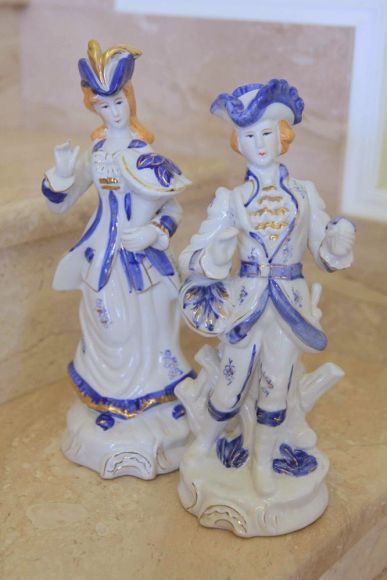 Галатная пара "Кавалер" и "Дама" ручная работа. Европа. Начало 20 века