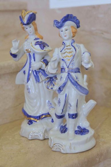 Галатная пара "Кавалер" и "Дама" ручная работа. Европа. Начало 20 века