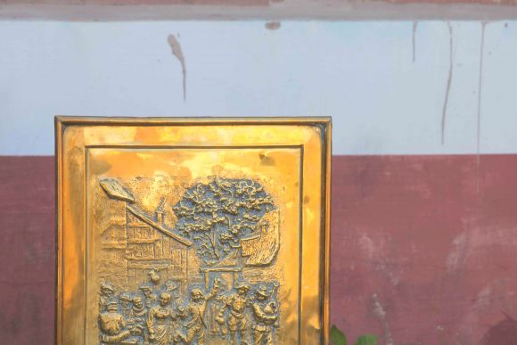 Антикварный экран для камина