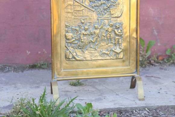 Антикварный экран для камина