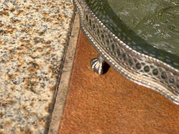 Антикварный ажурный поднос. Англия, Шеффилд.