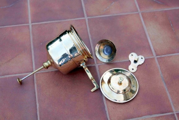 Классный рукомойник из латуни. Россия. Начало 20 века