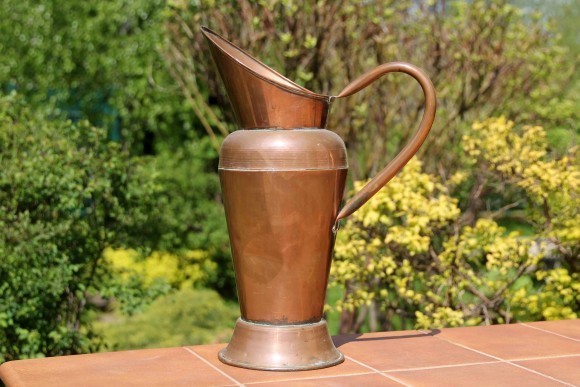 Старинный неполированный медный зольник, Европа