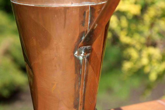 Старинный неполированный медный зольник, Европа