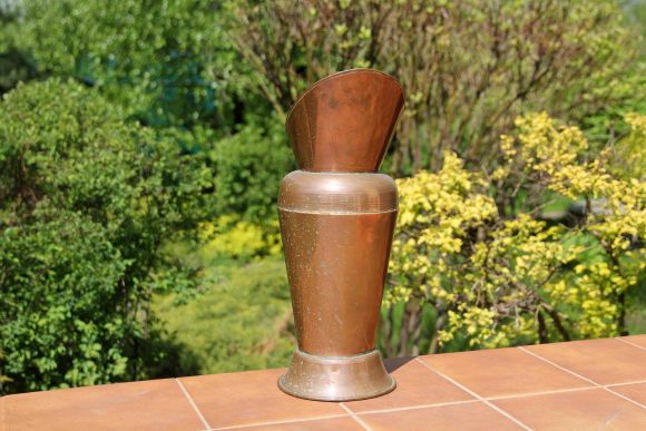 Старинный неполированный медный зольник, Европа