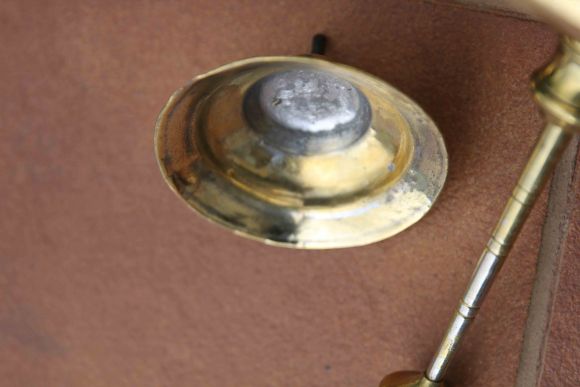 Советский латунный рукомойник с удобной мыльницей