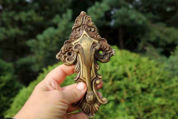 Пара интересных крючков из латуни. Европа. Начало 20 века