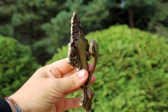 Пара интересных крючков из латуни. Европа. Начало 20 века